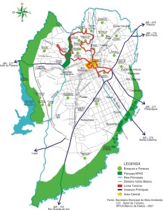 mapa turismo curitiba