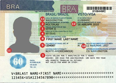 Brazilian internship visa