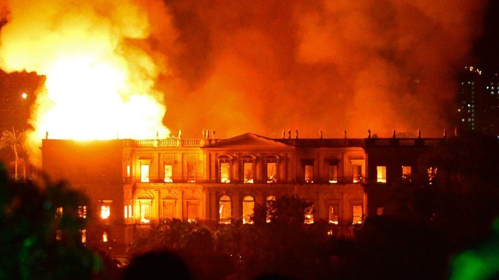 Brazilian National Musem burned down